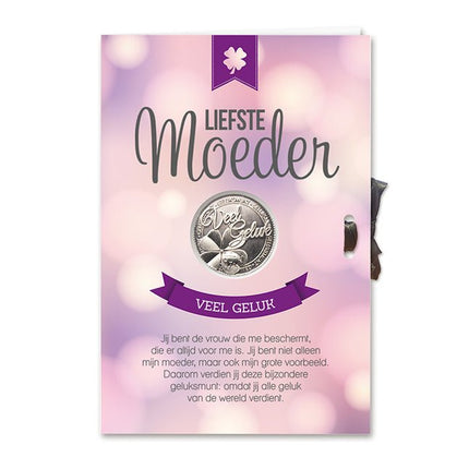 Geluksmunt Giftcard Liefste Moeder - Lucky Touch - Bedankjes & Cadeautjes