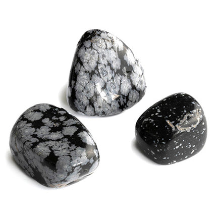 Gelukssteen Obsidiaan sneeuwvlok