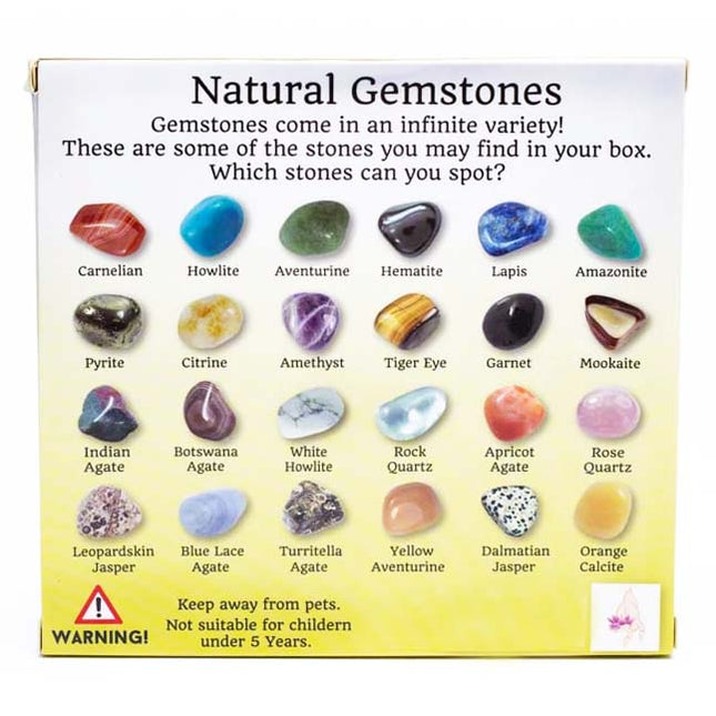 Geschenkdoosje met 20 edelstenen geluk - Lucky Touch - Bedankjes & Cadeautjes