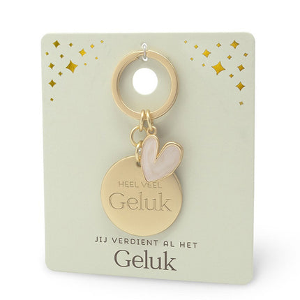 Gouden Sleutelhanger Geluk