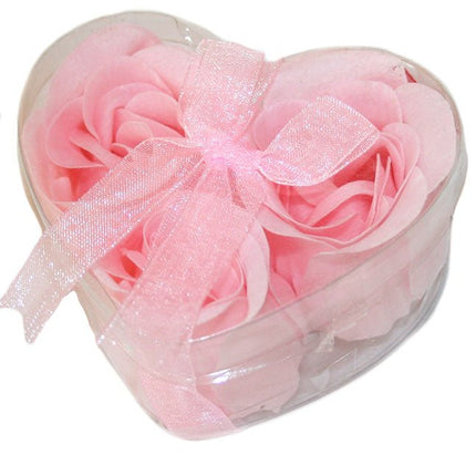 Hart met Zeep Roosjes - Lucky Touch - Bedankjes & Cadeautjes