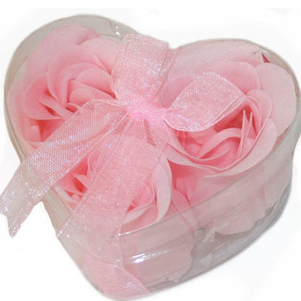 Hart met Zeep Roosjes - Lucky Touch - Bedankjes & Cadeautjes