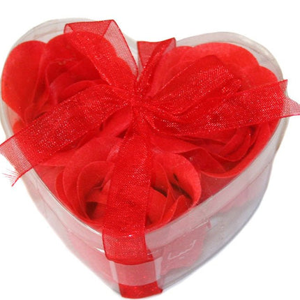 Hart met Zeep Roosjes - Lucky Touch - Bedankjes & Cadeautjes