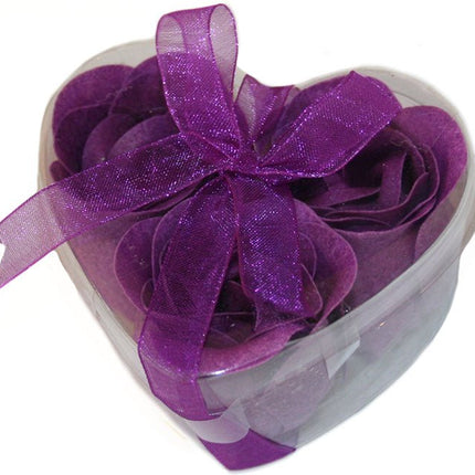 Hart met Zeep Roosjes - Lucky Touch - Bedankjes & Cadeautjes