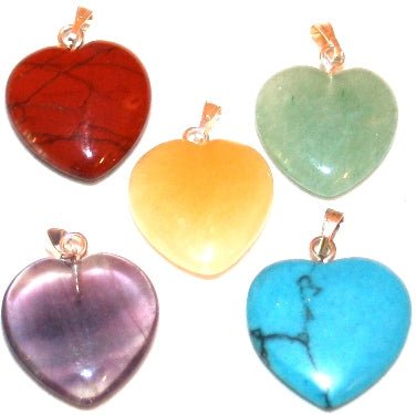 Hartje edelsteen hanger - Lucky Touch - Bedankjes & Cadeautjes