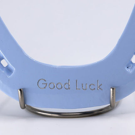 Hoefijzer geluk - baby blauw - Luckytouch.nl