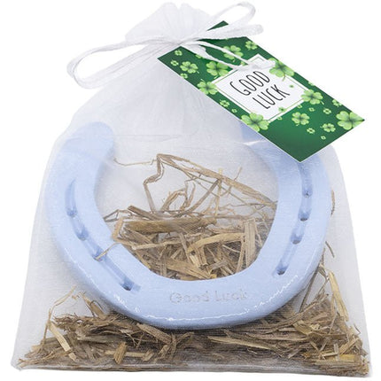 Hoefijzer geluk - baby blauw - Luckytouch.nl