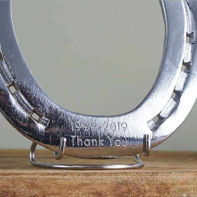 Hoefijzer geluk - chroom - Luckytouch.nl