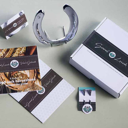 Hoefijzer geluk - chroom - Luckytouch.nl