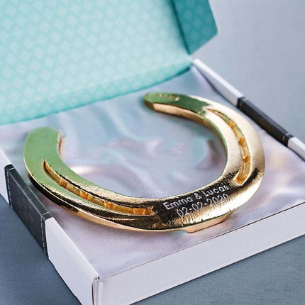 Hoefijzer geluk - goud - Luckytouch.nl