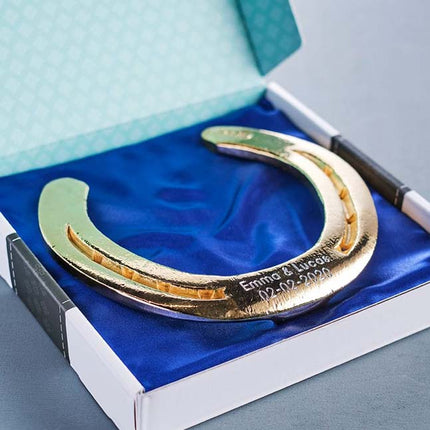 Hoefijzer geluk - goud - Luckytouch.nl