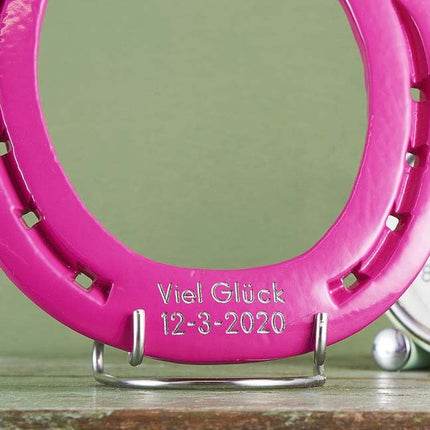 Hoefijzer geluk - pinky roze - Luckytouch.nl