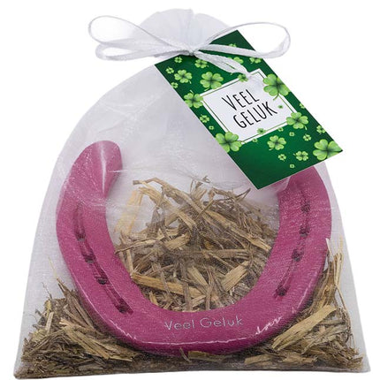 Hoefijzer geluk - pinky roze - Luckytouch.nl