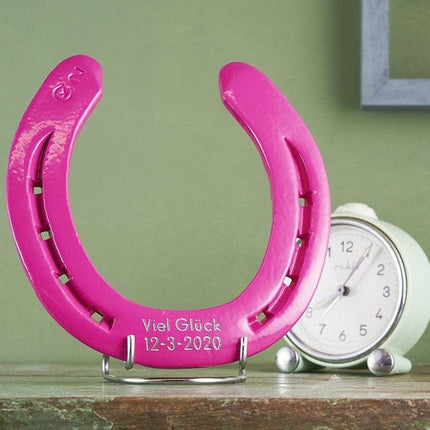 Hoefijzer geluk - pinky roze - Luckytouch.nl