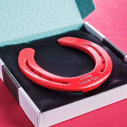 Hoefijzer geluk - rood - Luckytouch.nl