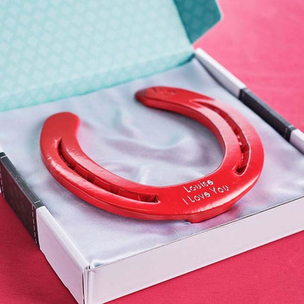 Hoefijzer geluk - rood - Luckytouch.nl