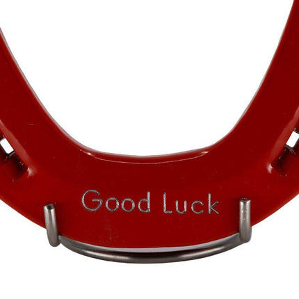 Hoefijzer geluk - rood - Luckytouch.nl