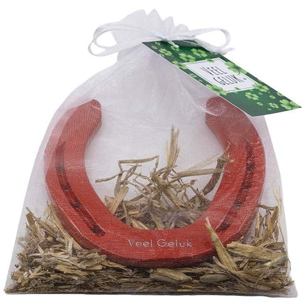 Hoefijzer geluk - rood - Luckytouch.nl