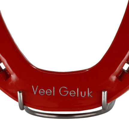Hoefijzer geluk - rood