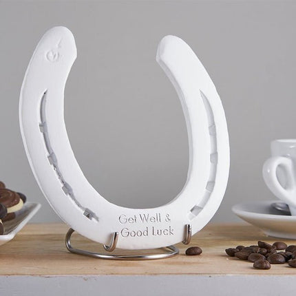 Hoefijzer geluk - wit - Luckytouch.nl