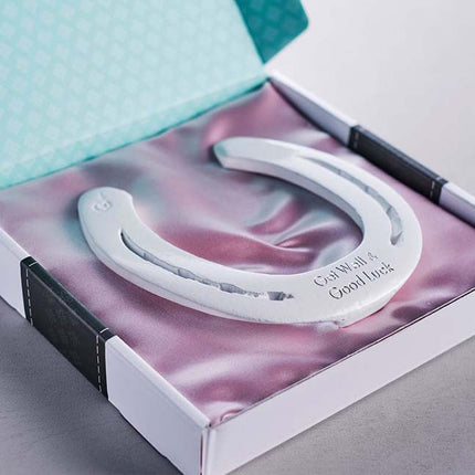 Hoefijzer geluk - wit - Luckytouch.nl