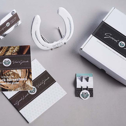 Hoefijzer geluk - wit - Luckytouch.nl