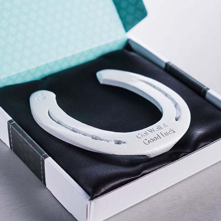 Hoefijzer geluk - wit - Luckytouch.nl