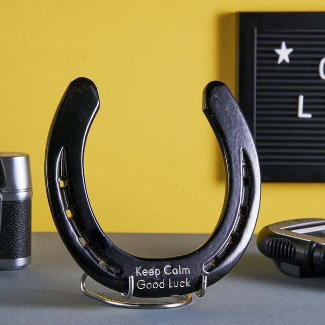 Hoefijzer geluk - zwart - Lucky Touch - Bedankjes & Cadeautjes