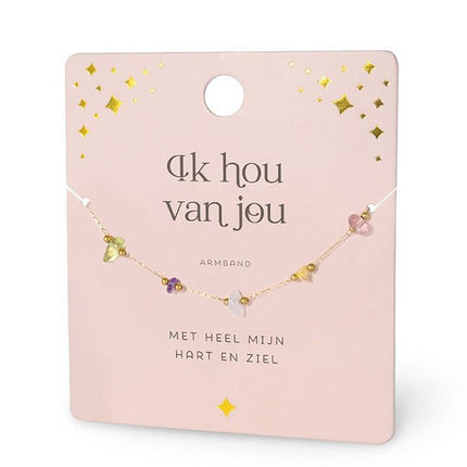 Ik hou van jou armband - Luckytouch.nl