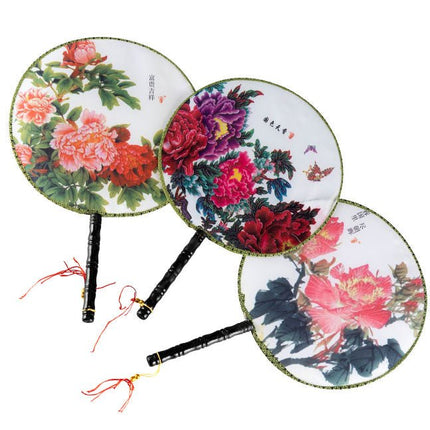 Japanse Handwaaier Bloemen (25cm) - Lucky Touch - Bedankjes & Cadeautjes