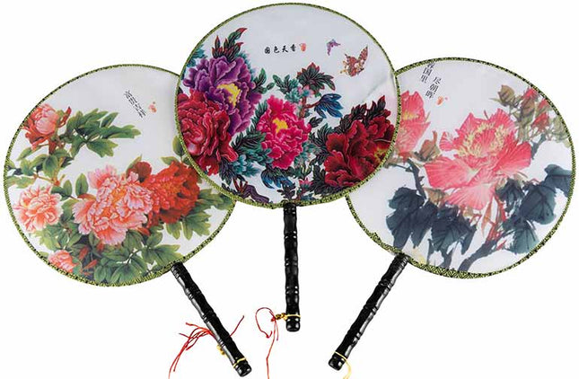 Japanse Handwaaier Bloemen (25cm)