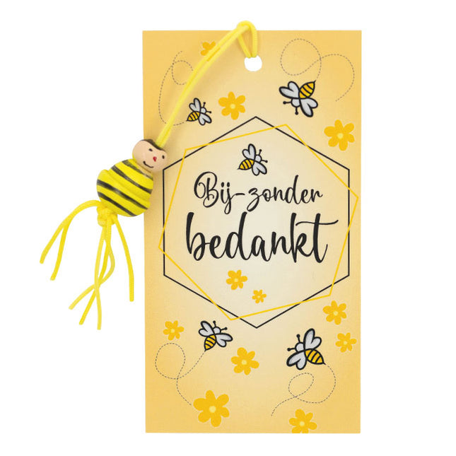 Kaartje Bedankt geluksbijtje