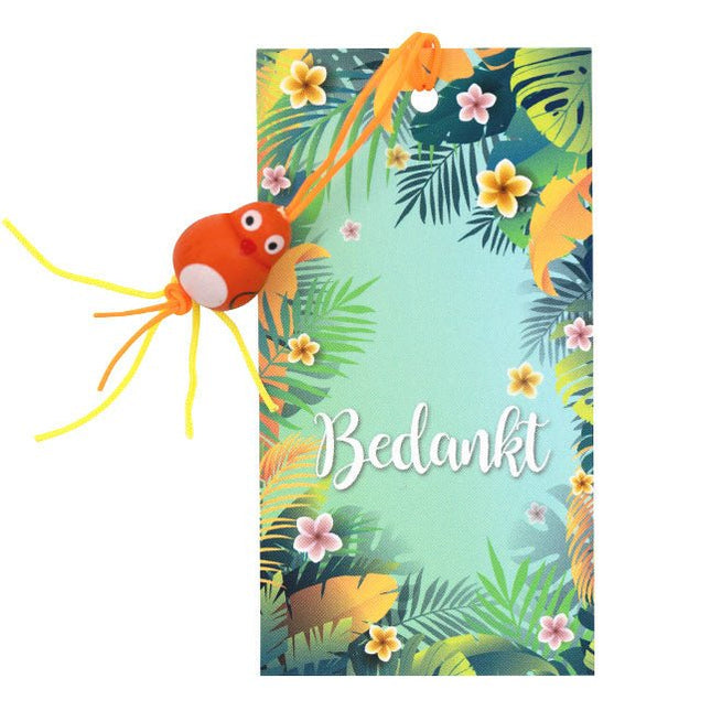 Kaartje Bedankt geluksvogeltje - Lucky Touch - Bedankjes & Cadeautjes