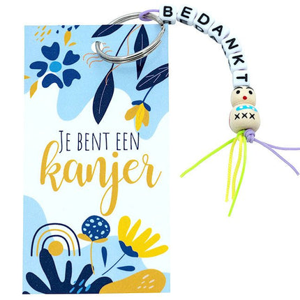 Kaartje Je bent een kanjer bedankt - Lucky Touch - Bedankjes & Cadeautjes