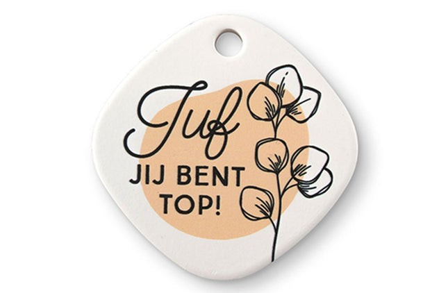 Koelkastmagneet Juf - Lucky Touch - Bedankjes & Cadeautjes