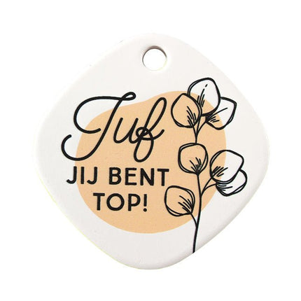 Koelkastmagneet Juf - Lucky Touch - Bedankjes & Cadeautjes