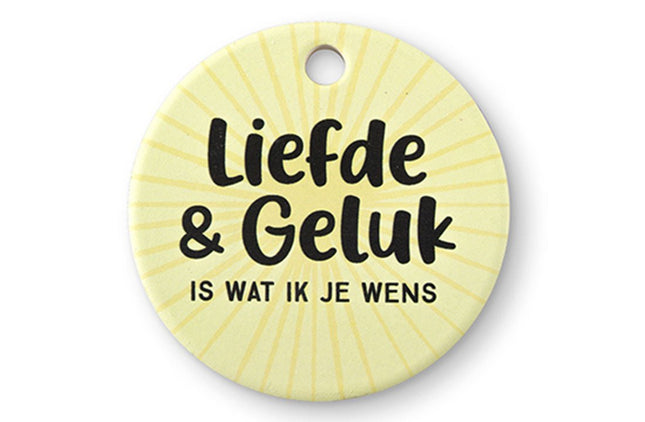 Koelkastmagneet Liefde & Geluk - Lucky Touch - Bedankjes & Cadeautjes