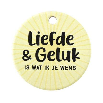 Koelkastmagneet Liefde & Geluk - Lucky Touch - Bedankjes & Cadeautjes