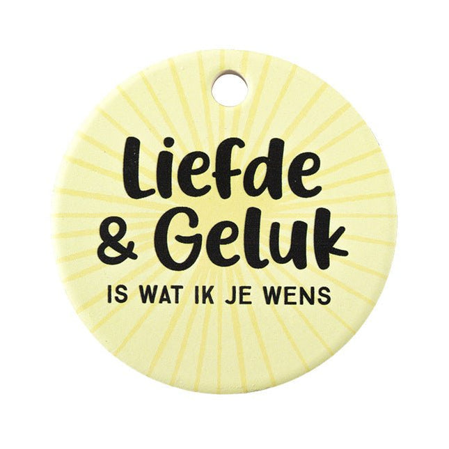 Koelkastmagneet Liefde & Geluk - Lucky Touch - Bedankjes & Cadeautjes