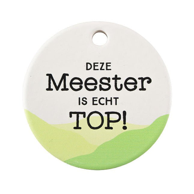 Koelkastmagneet Meester - Lucky Touch - Bedankjes & Cadeautjes