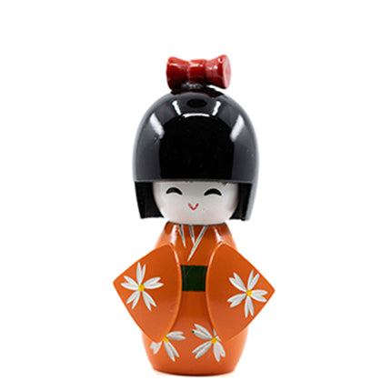 Kokeshi Doll Oranje 10 cm