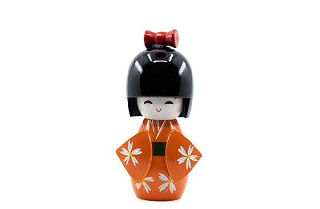 Kokeshi Doll Oranje 10 cm
