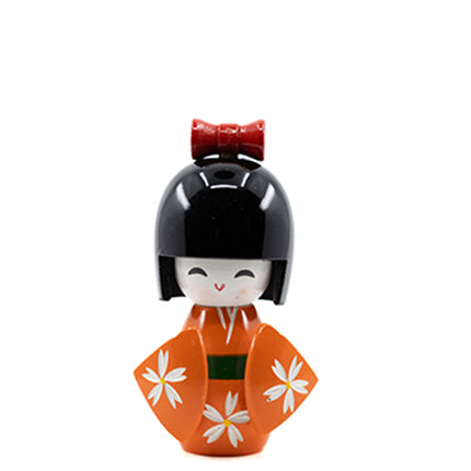 Kokeshi Doll Oranje 8 cm