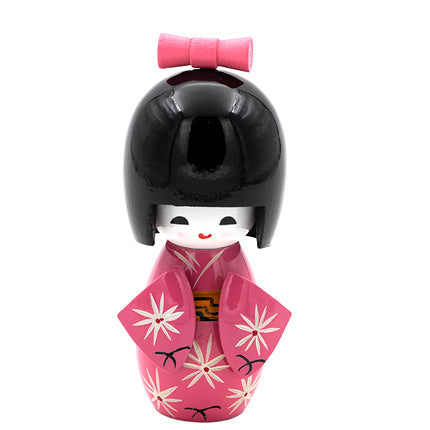 Kokeshi Doll Roze 10 cm