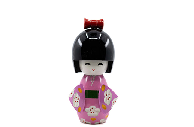 Kokeshi Doll Roze 10 cm