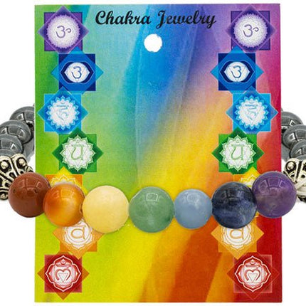 Kralen armband Chakra Hematiet - Lucky Touch - Bedankjes & Cadeautjes