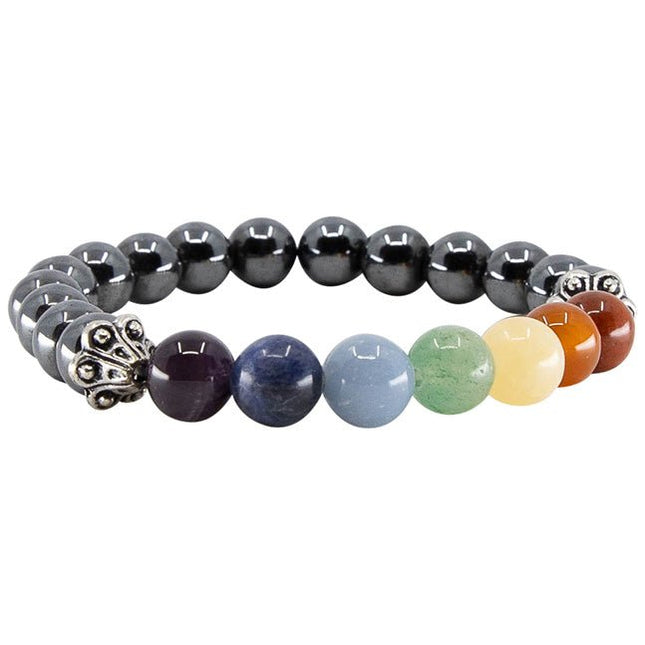 Kralen armband Chakra Hematiet - Lucky Touch - Bedankjes & Cadeautjes
