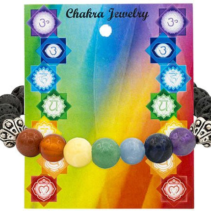 Kralen armband Chakra Lavasteen - Lucky Touch - Bedankjes & Cadeautjes