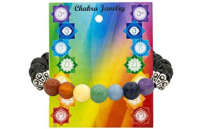 Kralen armband Chakra Lavasteen - Lucky Touch - Bedankjes & Cadeautjes