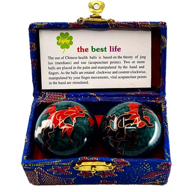 Meridiaankogels Draak - groen (4,5 cm) - Lucky Touch - Bedankjes & Cadeautjes